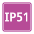 Degrees of protection IP51