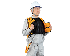 熱中症予防用品TC-2000Vの男性着用写真