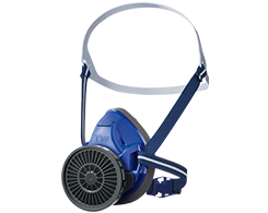 防じん・防毒マスク TW01Cの商品写真（ネイビー）