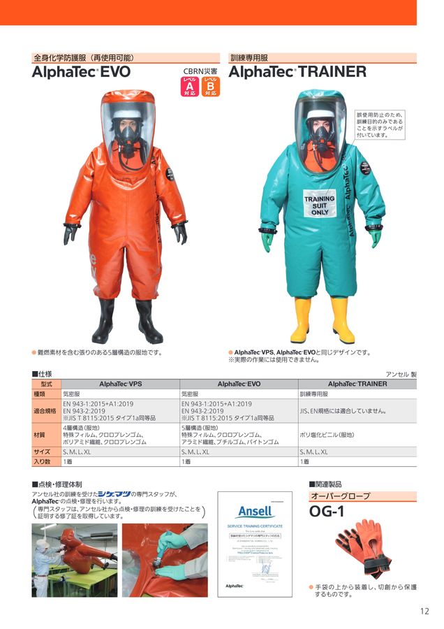 消防向け保護具・機器